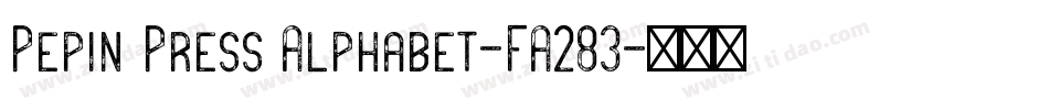 Pepin Press Alphabet-FA283字体转换